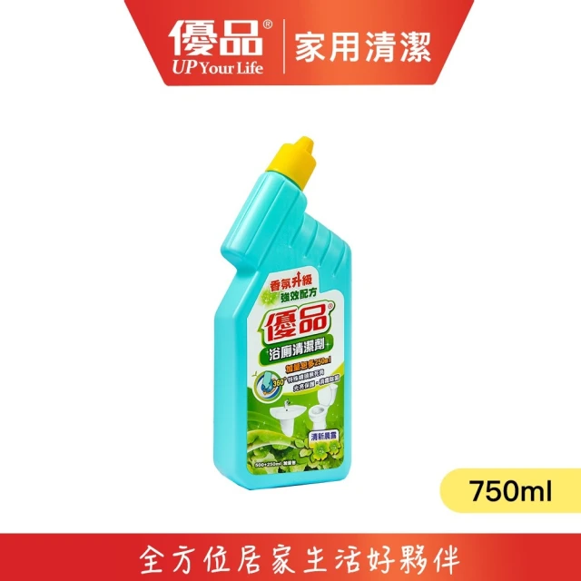 優品 高效浴廁水垢清潔劑400ml 6入(浴廁清潔劑 水垢清