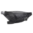 【Louis Vuitton 路易威登】M46035 經典Discovery PM系列Monogram Eclipse帆布胸/腰包(黑灰色)