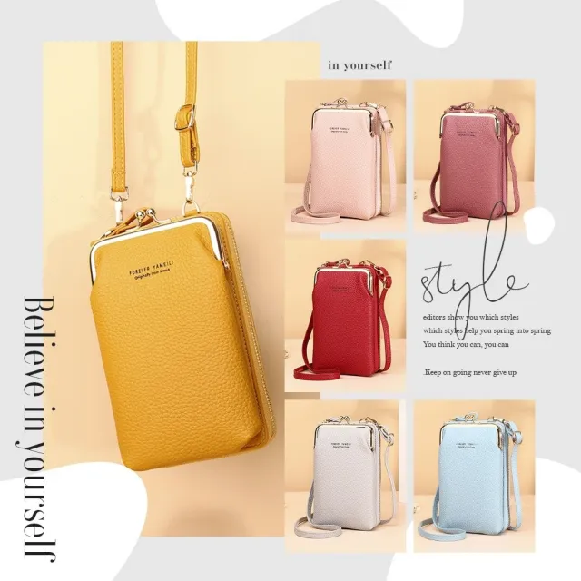 【希賽德】斜背手機包 手機錢包 斜背手機袋 女斜背手機包 斜背包 手機背袋 手機背包 側背小包(手機側背包)