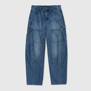 【GAP】男裝 工裝錐形牛仔褲-深藍色(884779)