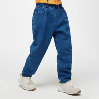 【GAP】男童裝 鬆緊錐形牛仔褲-藍色(891982)