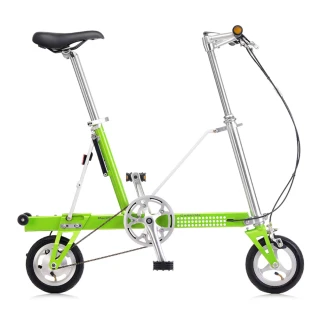 【CarryMe】SD 8吋充氣胎版單速鋁合金折疊車-綠茶青(通勤小可愛 生日禮物 熟齡單車)