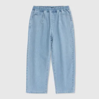 【GAP】男童裝 鬆緊錐形牛仔褲-淺藍色(891982)