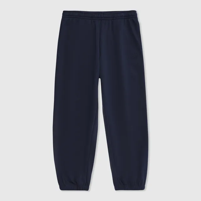 【GAP】男裝 Logo束口鬆緊棉褲 碳素軟磨法式圈織系列-海軍藍(889521)