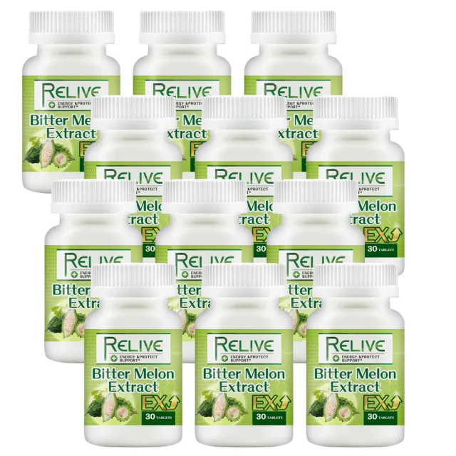 【RELIVE】山苦瓜穩糖胜月太量販超值(30顆/瓶*12瓶)