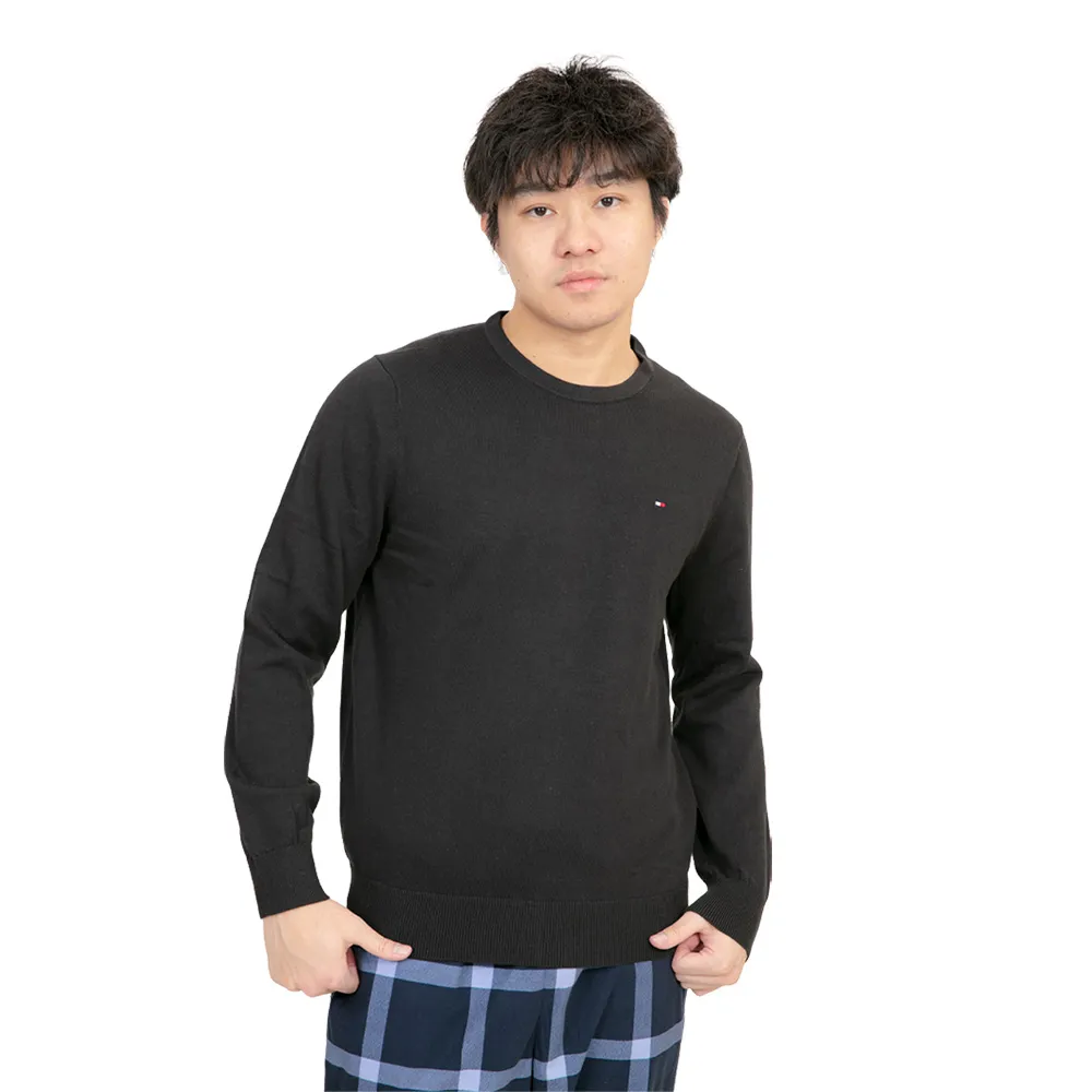 【Tommy Hilfiger】Tommy Hilfiger 針織毛衣 刺繡logo 縮口 針織 長袖 毛衣(針織毛衣9230CS1)