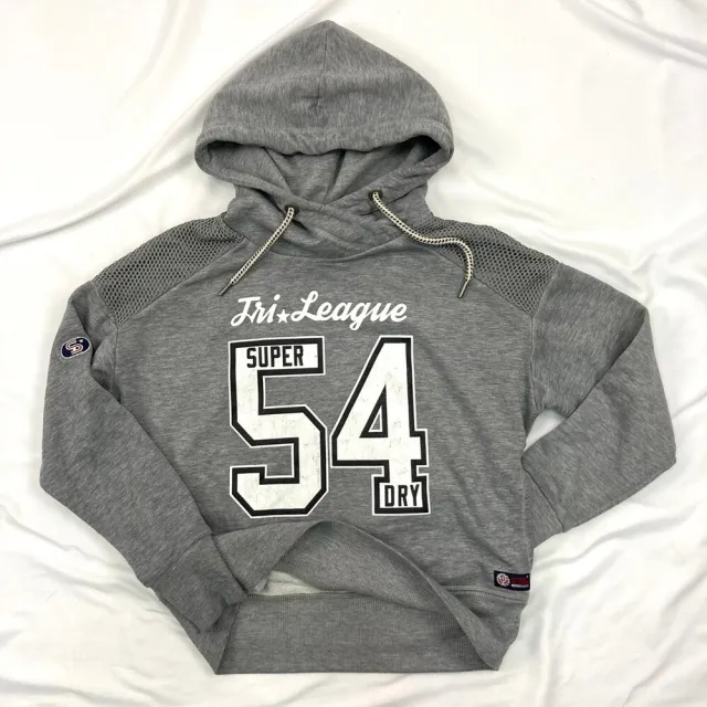 【Superdry】女版 土耳其製 寬肩 極度乾燥  厚帽T 連帽 上衣 logo油墨裂紋  短版(連帽 上衣 5015CC3)