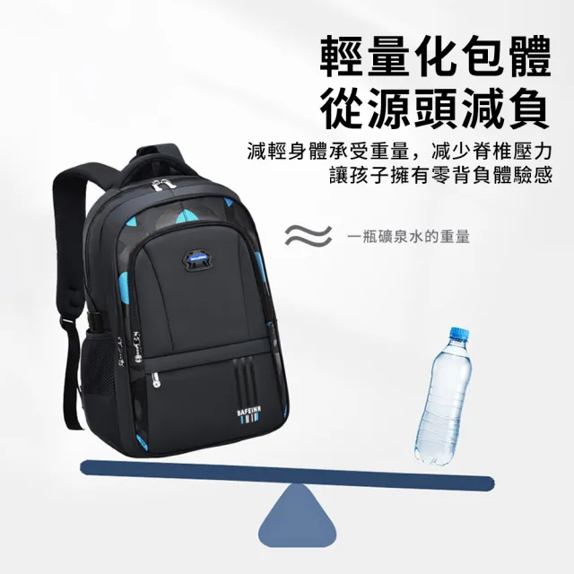 【Starshop】618限定 減壓護脊兒童書包 輕量學生書包 國小/國中 男童雙肩後背包(開學禮物)