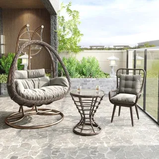 【XYG】家用陽臺吊椅庭院吊籃藤椅室內秋千吊床(吊椅/鞦韆/吊籃/搖椅)