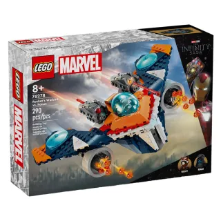【LEGO 樂高】LT76278 超級英雄系列 - Rocket’s Warbird vs. Ronan(MARVEL 星際異攻隊)