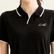 【Arnold Palmer 雨傘】女裝-經典刺繡LOGO滾邊POLO衫(黑色)