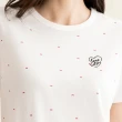 【Arnold Palmer 雨傘】女裝-情人節主題滿版刺繡T恤(白色)