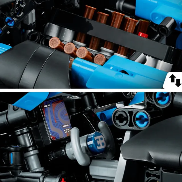 【LEGO 樂高】科技系列 42162 Bugatti Bolide Agile Blue(布加迪賽車 寶石藍 momo線上獨家)