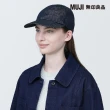 【MUJI 無印良品】吉貝木棉混棒球帽(靛藍55-59cm)