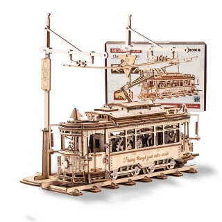 【Robotime】立體木製組裝模型 有軌電車 LK801(DIY)
