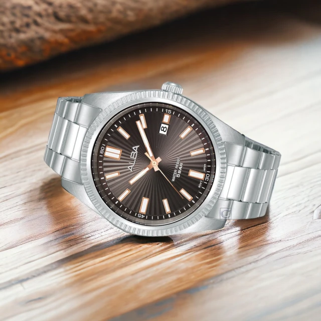 ALBA Prestige 簡約三針石英腕錶(VJ42-X353B/AS9S65X1/42.2mm棕)