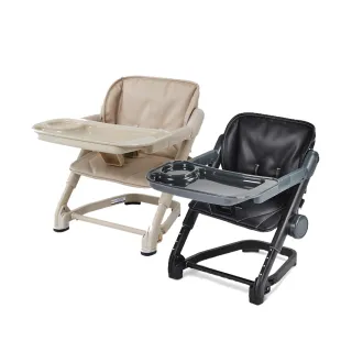 【unilove】FeedMe攜帶式兒童餐椅/寶寶餐椅(珍奶色系 外出 野餐 出國 輕量餐椅)