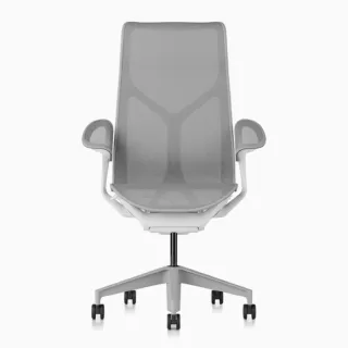 【Herman Miller】COSM 全功能 一般腳座 工作白 高背版 葉片扶手 人體工學椅(Herman Miller COSM)