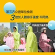【USii 優系】透氣涼爽機車雨衣-套頭款-黃綠色 L(2入組)