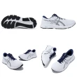【asics 亞瑟士】慢跑鞋 GEL-Contend 8 男鞋 女鞋 白 藍 緩震 亞瑟膠 路跑 運動鞋 亞瑟士(1011B492104)