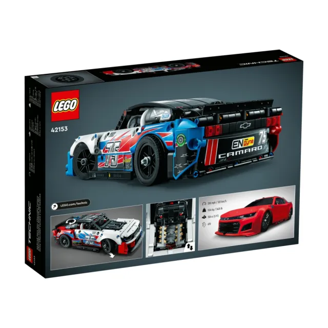 【LEGO 樂高】科技系列 42153 NASCAR Next Gen Chevrolet Camaro ZL1(納斯卡盃賽車 競速跑車)