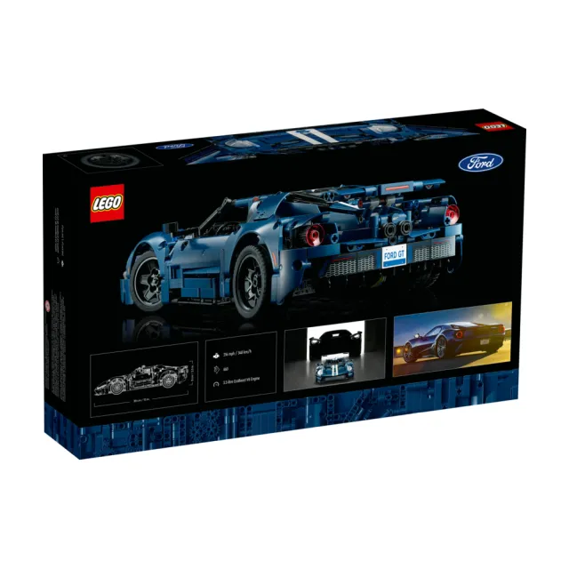 【LEGO 樂高】科技系列 42154 2022 Ford GT(福特汽車模型 競速跑車)