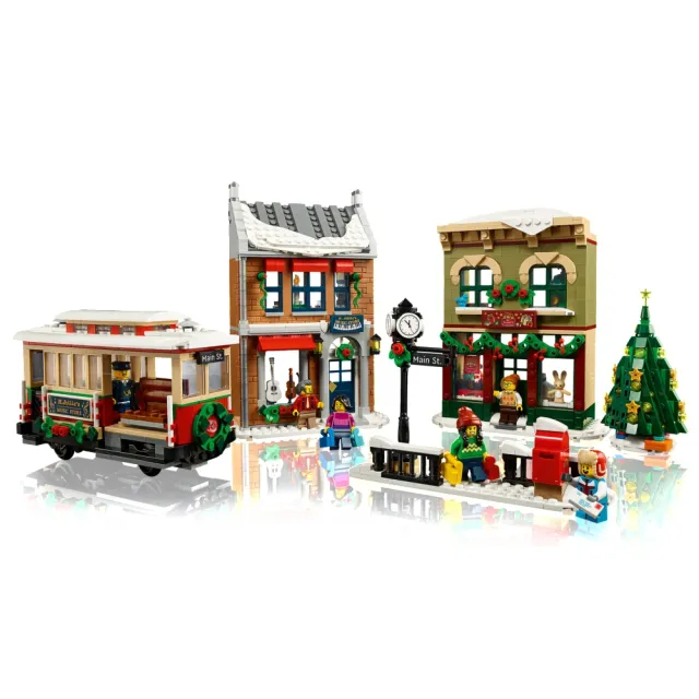 【LEGO 樂高】Icons 10308 節慶街道(聖誕節街景 玩具模型)