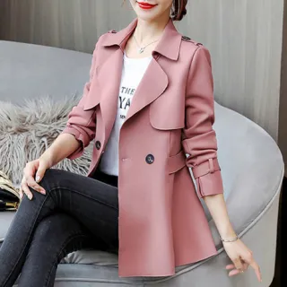 【韓妍玥】百搭質感有型夾克風衣