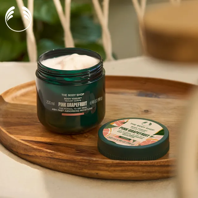 【THE BODY SHOP 美體小舖】粉紅葡萄柚活力美肌優格-200ML(潤膚乳/身體乳)