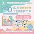 【郡昱】兒童3D立體醫療口罩x2盒(適合4-8歲-兒童口罩)