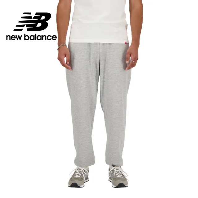 【NEW BALANCE】NB 褲管縮口棉質長褲_AMP41519AG_男性_灰色(亞版 版型正常)