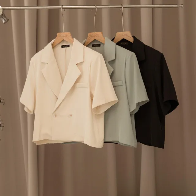 【CORBAN】ROUGE 外套 率性輕感短版西外 短袖 西裝外套 女款 3色 RTC027
