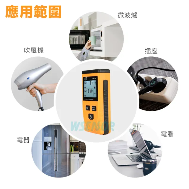 【Wsensor】電磁波輻射檢測儀 GM3120(電磁輻射檢測儀 輻射偵測器 電磁波測試儀 BENETECH)