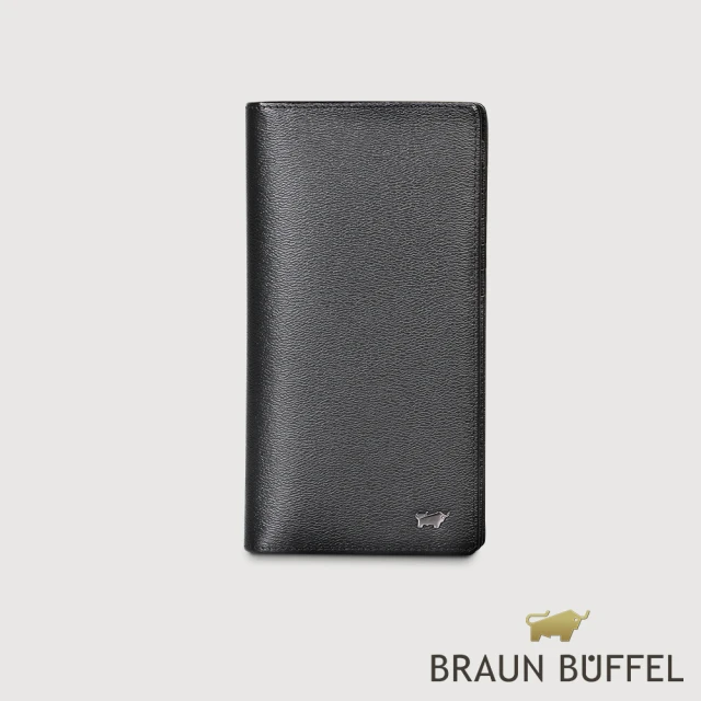 BRAUN BUFFEL 德國小金牛BRAUN BUFFEL 德國小金牛 台灣總代理 波索-A 15卡長夾-黑色(BF519-631-BK)