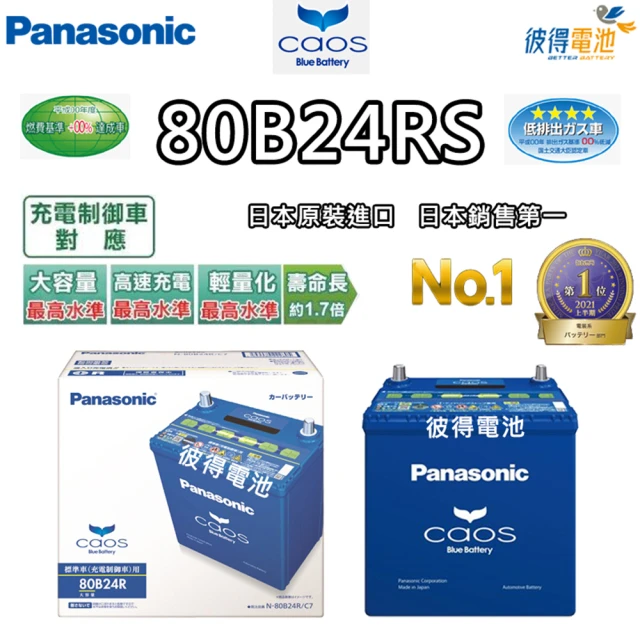 Panasonic 國際牌 46B24RS 免保養汽車電瓶(
