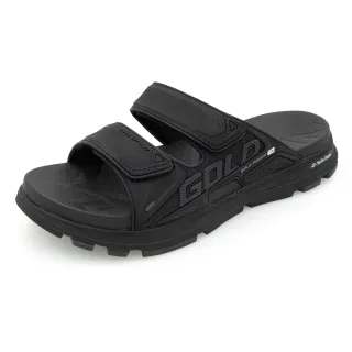 【G.P】G-tech Foam緩震高彈雙帶拖鞋G9388M-黑色(SIZE:39-45 共二色)