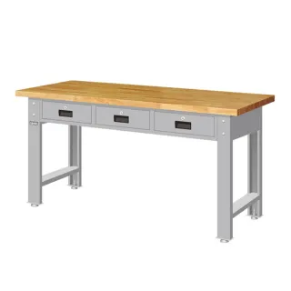 【TANKO 天鋼】WBT-6203W 標準型工作桌 原木桌板 180X75 cm(工作桌 工作台 工廠桌 質感桌)