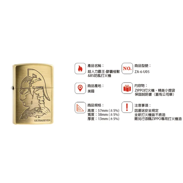 【Zippo】超人力霸王-膠囊怪獸&BS防風打火機(美國防風打火機)