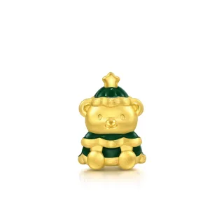 【點睛品】Charme Mini 小熊聖誕樹 黃金串珠