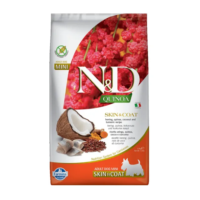 【義大利Farmina法米納】N&D天然藜麥無榖機能系列-犬用 2.5kg（QD）(狗飼料)