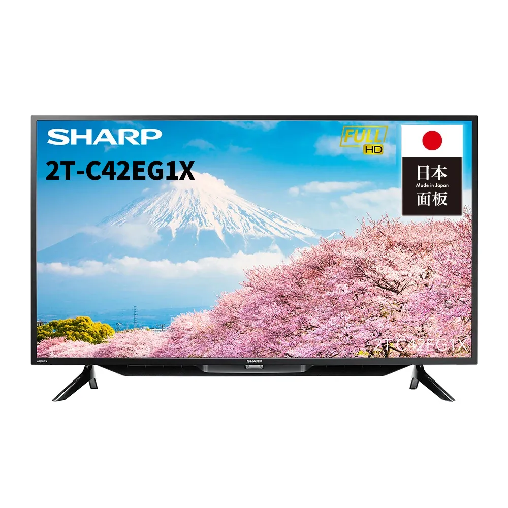 SHARP 夏普】42型Google TV智慧連網液晶顯示器(2T-C42EG1X) - momo購物