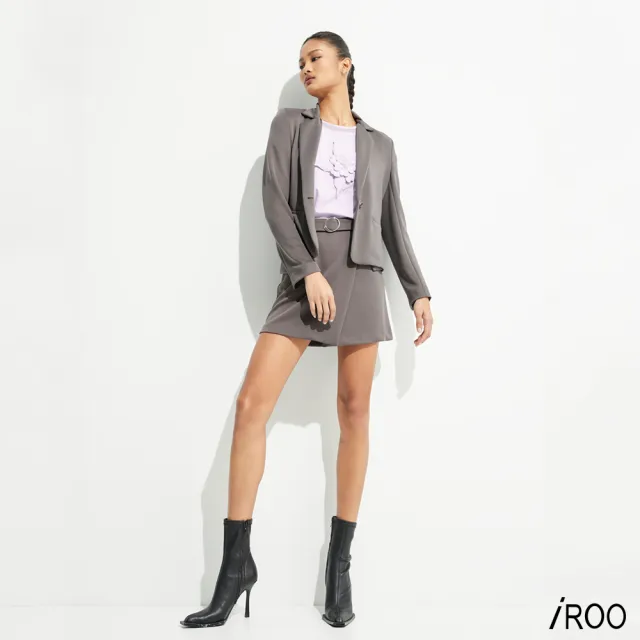 【iROO】偽一片裙式短裙