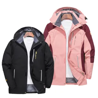 【Billgo】*現貨*加大碼連帽風衣男外套 防潑水防風女外套-7色 L-8XL碼(情侶外套、機車擋風、四季通穿)