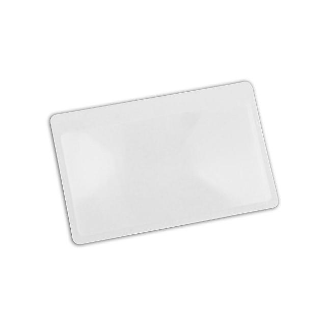 【I.L.K.】3.5x/80x43mm 日本製菲涅爾超輕薄攜帶型放大鏡 名片尺寸 018-AN(3入組)
