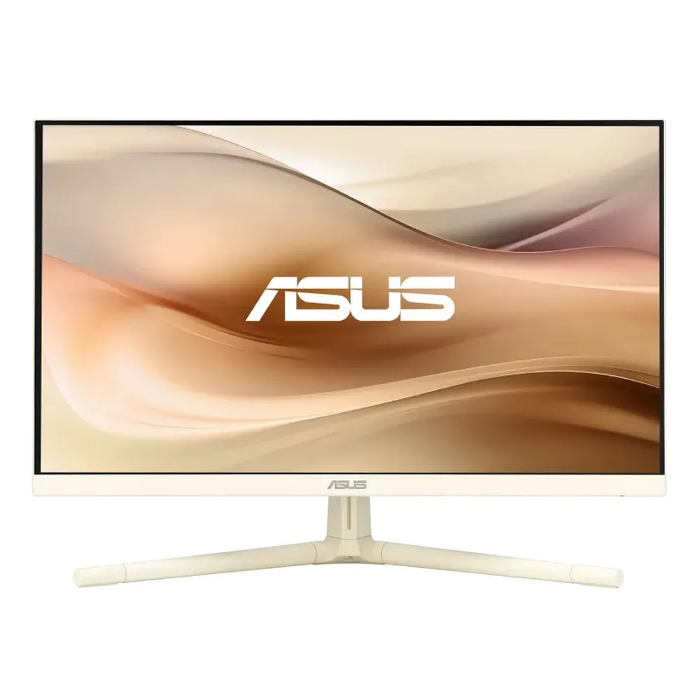 【ASUS 華碩】VU249CFE-M 24型 IPS 100Hz USB-C 護眼螢幕-燕麥奶(Adaptive-Sync/1ms/低藍光不閃屏)