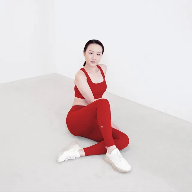 【Mukasa 慕卡莎】LISSOM 柔羽親膚瑜珈褲 - 夢露紅 - MUK-23902(瑜珈褲、運動褲、九分褲)