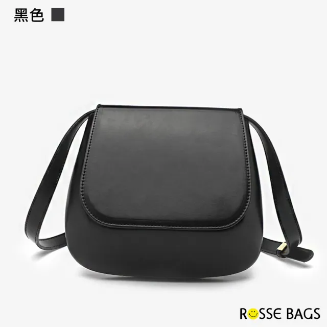 【Rosse Bags】輕奢韓版純色百搭簡約單肩豆腐包(現+預  黑色／棕色／白色)