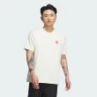 【adidas 愛迪達】FF TEE CNY 男女 短袖上衣 T恤 運動 休閒 三葉草 新年款 龍年 棉質 米白(IX4222)