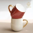 【Royal Duke】福氣骨瓷馬克杯-幸福酒吧-香檳色(福氣 骨瓷 馬克杯 咖啡杯)