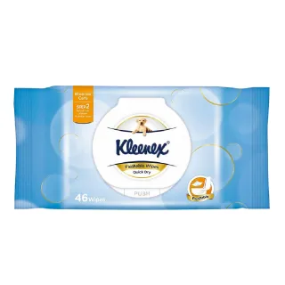【Kleenex 舒潔】12包組 濕式衛生紙(46抽x12包)